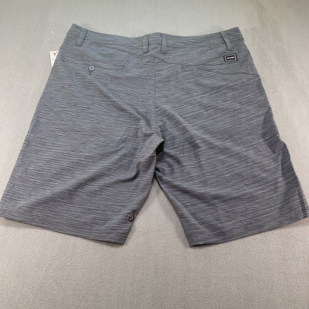 Volcom Mens Surf Turf 4 Way Stretch Gray Shorts Surfing Outdoor Beach 38 NWT - Picture 6 of 11